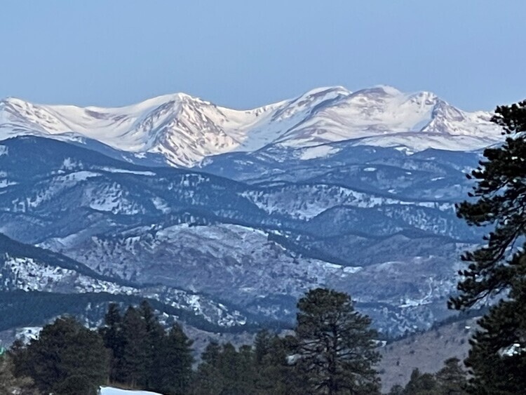 Mountains with snow